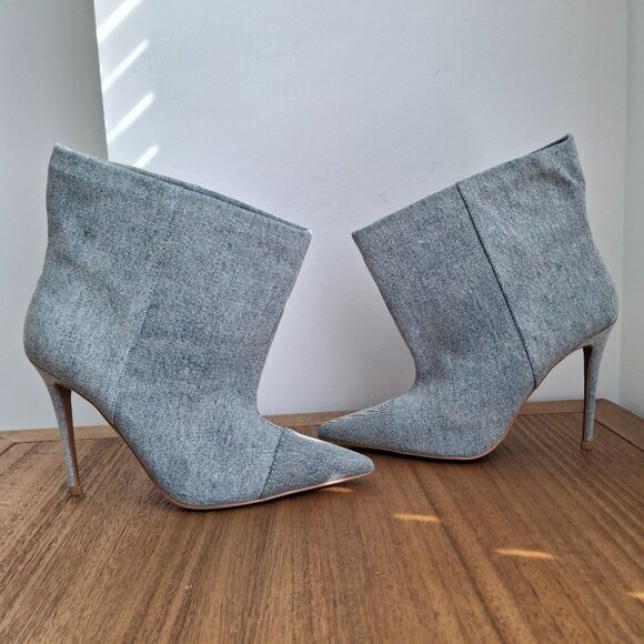 Good American | Slouchy Ankle Boots (Indigo) | Women's US 7 - Picture 3 of 8